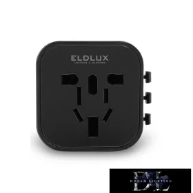   ELDLUX Cestovní adaptér s pojistkou (World to World) 230 V/8 A/1840 W