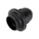 ELDLUX K327X E27 objímka se 2 kroužky, černá
