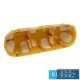 KOPOS Montážní krabice do sádrokartonu gumová 3 oválná 209 mm x 68 mm x plast žlutá šroub KPL