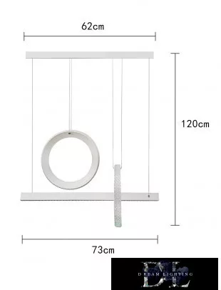 UNIVERSO Závěsné svítidlo 80 W 6400 lm 6500 K IP20 bílé 730 mm