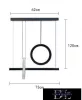 UNIVERSO Závěsné svítidlo 80 W 6400 lm 4000 K IP20 černé 730 mm