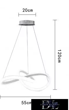 UNIVERSO Závěsné svítidlo 40 W 3200 lm 4000 K IP20 Bílé D550x1200 mm