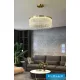 UNIVERSO Křišťálový lustr 27 W 2160 lm 6500 K zlatý D500x1200mm