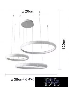 UNIVERSO Závěsné svítidlo 60 W 4800 lm 3000 K IP20 bílé 630+490+380 mm