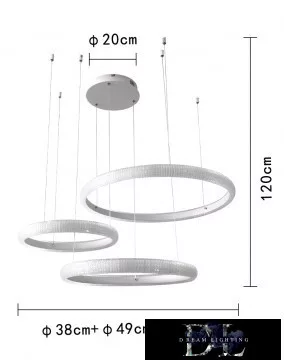 UNIVERSO Závěsné svítidlo 60 W 4800 lm 4000 K IP20 bílá 630+490+380 mm