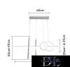Závěsné svítidlo UNIVERSO 48 W 3840 lm 4000 K 1090 mm IP20 bílé