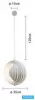 Závěsné svítidlo UNIVERSO 1xE27 Max. 60 W IP20 Bílé D350x1200mm