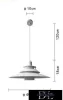 UNIVERSO Závěsné svítidlo 1xE27 IP20 D400x1380mm bílé