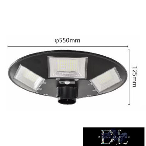 UNIVERSO Solární UFO lampa 3,2 V-15 AH 1700 lm 7000 k IP65 černá ø550x125 mm