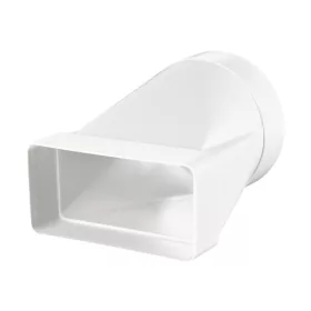   PLASTOVÁ ODTOKOVÁ TRUBKA A PLOCHÝ ODTOKOVÝ KONEKTOR D100/55X110 /KS