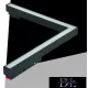 UNIVERSO Magnetická lineární lampa ve tvaru L pro montáž na kolejnici DC:48V 24W 1800LM 4000K RA90 IP20 312x282mm Černá
