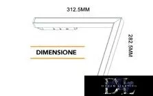 UNIVERSO Magnetická lineární lampa ve tvaru L pro montáž na kolejnici DC:48V 24W 1800LM 4000K RA90 IP20 312x282mm Černá