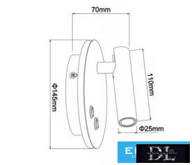 UNIVERSO Nástěnná lampa 8 W 720 lm 3000 K IP54 bílá 3 roky