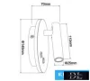 UNIVERSO Nástěnná lampa 8 W 720 lm 3000 K IP54 černá 3 roky