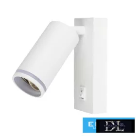   UNIVERSO Nástěnná lampa se spínačem 1xGU10 Max.35w IP20 bílá 150x160mm 5 let
