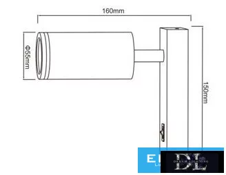 UNIVERSO Nástěnná lampa se spínačem 1xGU10 Max.35w IP20 bílá 150x160mm 5 let