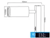 UNIVERSO Nástěnná lampa s vypínačem 1xGU10 Max.35w IP20 Černá 150x160mm 5 let