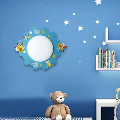 ELDLUX WINKLE nástěnné a stropní svítidlo 3×E14 modré