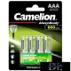 CAMELION AlwaysReady Solar NI-MH dobíjecí baterie HR03/AAA/600mAh-BP4