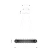 ELDLUX ELDAMARILL závěsné svítidlo z křišťálového skla D400 104W CCT