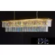 ELDLUX ELDICICLE křišťálový lustr E14×24 L1800x340x380mm zlatý