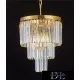 ELDLUX ELDICICLE křišťálový lustr E14×7 D400x440mm zlatý