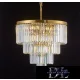 ELDLUX ELDICICLE křišťálový lustr E14×14 D600x554mm zlatý