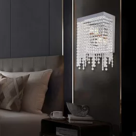   ELDLUX ELDALIZ nástěnná lampa z křišťálového skla L250 E14×2