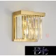 ELDLUX ELDICICLE křišťálová skleněná nástěnná lampa E14×2 L250x250mm zlatá