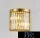 ELDLUX ELDICICLE nástěnná lampa z křišťálového skla E14×2 D250X250mm zlatá