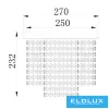 ELDLUX ELDALIZ křišťálová skleněná stropní lampa L270 E14×4
