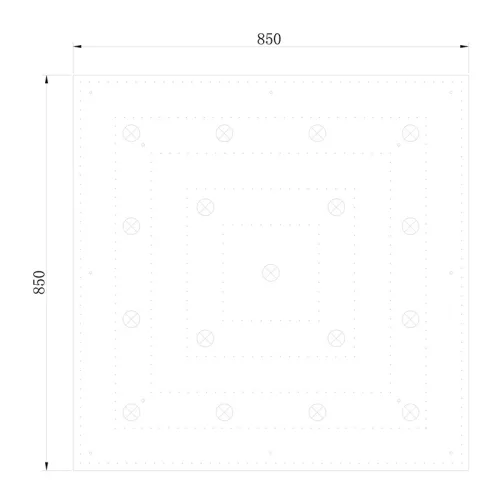 ELDLUX ELDALIZ křišťálová stropní lampa L850 E14×17