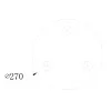 ELDLUX ELDILEN křišťálová stropní lampa Ø270 E14×3