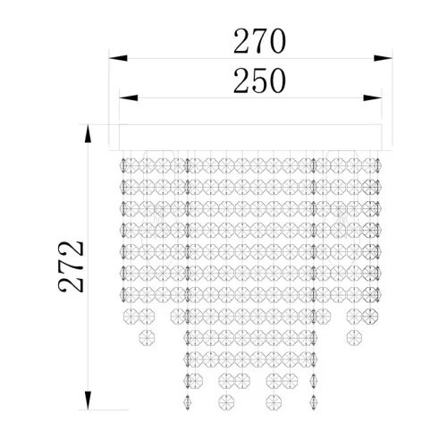 ELDLUX ELDILEN křišťálová stropní lampa Ø270 E14×3