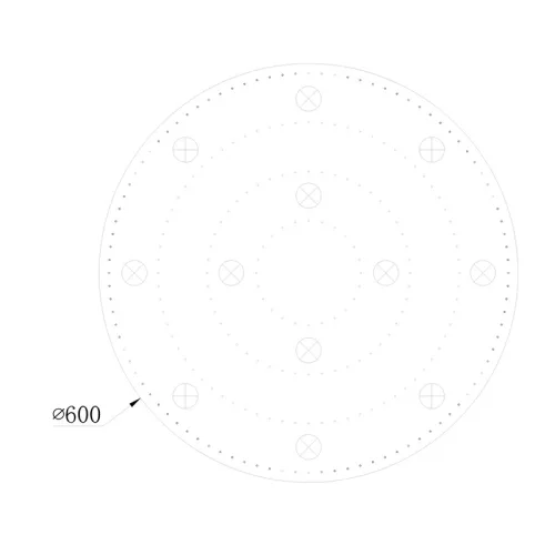 ELDLUX ELDILEN křišťálová stropní lampa Ø600 E14×12