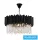 ELDLUX Křišťálový lustr E14×6 D400x300x1200mm Černý