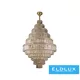 ELDLUX Křišťálový lustr E14×27 D750x1172x734mm růžové zlato