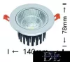 UNIVERSO LED zapuštěná lampa 20 W 1800 lm 4000 K 24° IP20 hliník 140 x 78 mm/120 mm