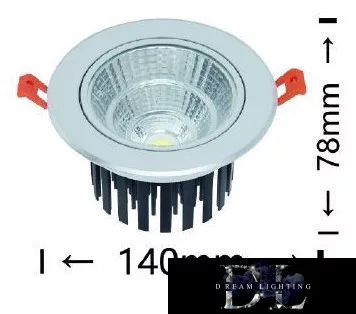 UNIVERSO LED zapuštěná lampa 20 W 1800 lm 4000 K 24° IP20 hliník 140 x 78 mm/120 mm
