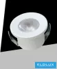 UNIVERSO Mini bodové svítidlo 1 W zelené 80 lm 30° IP20 bílé D31x22 mm výřez: D25 mm