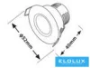 UNIVERSO Mini bodové svítidlo 3 W 6500 K 270 lm 30° IP20 chrom D52x40 mm Výřez: D40 mm