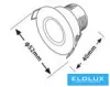 UNIVERSO Mini bodové svítidlo 3 W 4000 K 270 lm 30° IP20 bílé D52x40 mm Výřez: D40 mm