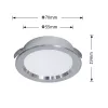 Mini bodové svítidlo UNIVERSO 3 W 3000 K 240 lm 120° IP20 ∅70×19 mm stříbrné