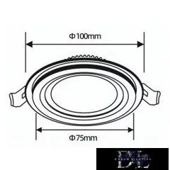 UNIVERSO Kruhový zapuštěný LED panel 6 W 500 lm CCT IP20 bílý