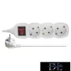 EMOS prodlužovací kabel (prodlužovací kabel) 3 zásuvky 3 m 1,5 mm² přepínatelný