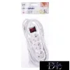 EMOS prodlužovací kabel (prodlužovací kabel) 3 zásuvky 3 m 1,5 mm² přepínatelný