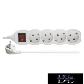   EMOS prodlužovací kabel (prodlužovací šňůra) 4 zásuvky 3 m 1,5 mm² přepínatelný