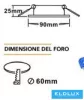 UNIVERSO Zapuštěné bodové svítidlo 1xPAR16 bez objímky IP20 Zlatá D90x25mm výřez: D60mm