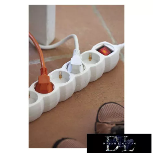 EMOS prodlužovací kabel (prodlužovací šňůra) 5 zásuvek 3 m 1,5 mm² přepínatelný