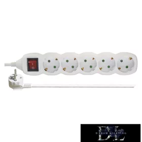   EMOS rozvodná deska (prodlužovací kabel) 5 zásuvek 5 m 1,5 mm² přepínatelná